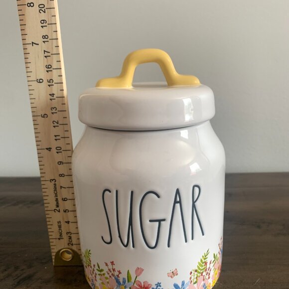 NEW RELEASE 2023 | Rae Dunn | Spring Floral 'SUGAR' Small Canister - Picture 6 of 7
